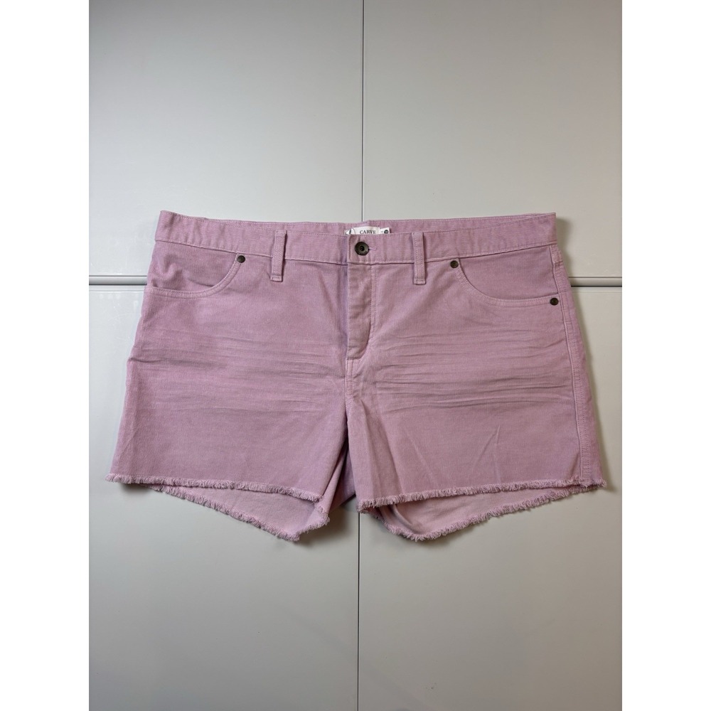 NWOT Carve Designs Oahu Shorts Corduroy Womens Sz 14 Pink 4" Inseam Dogtown